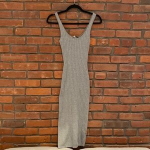 Grey body-con dress